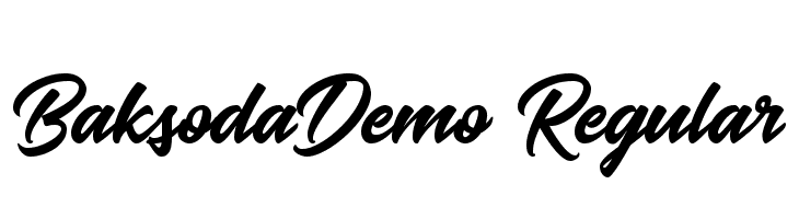 BaksodaDemo Regular  नि: शुल्क फ़ॉन्ट्स डाउनलोड