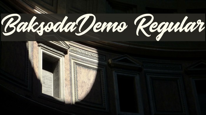 BaksodaDemo Regular Font examples