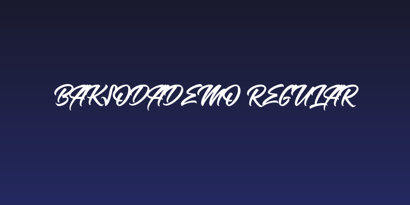 BaksodaDemo Regular Social Header