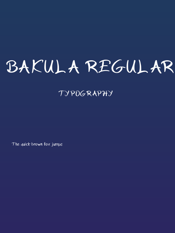 Bakula Regular Poster