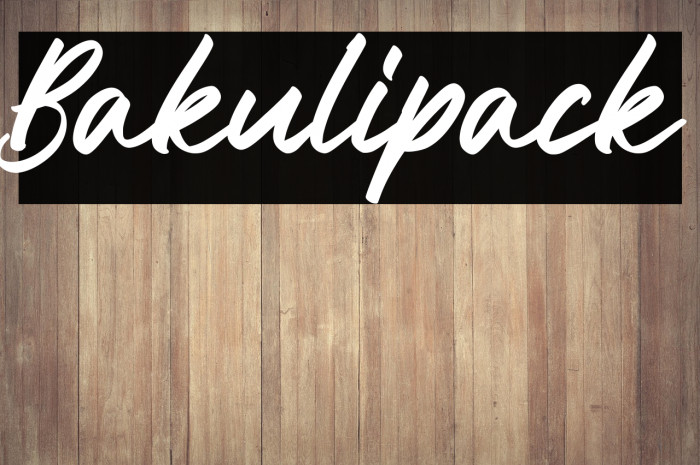 Bakulipack Example 2