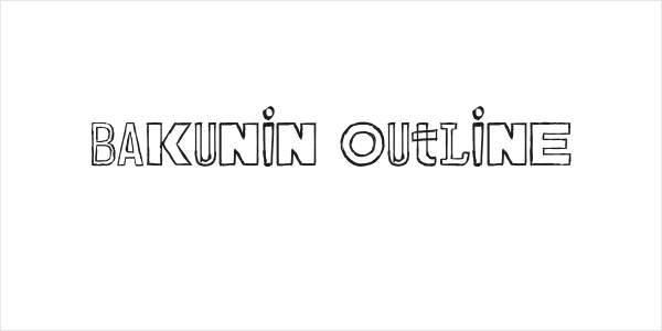 Bakunin Outline Logo