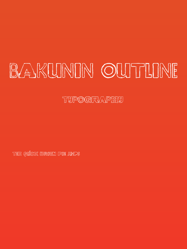 Bakunin Outline Poster