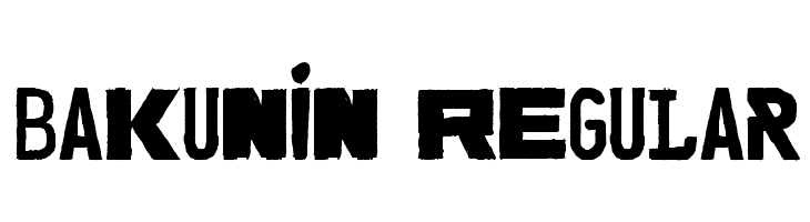 Bakunin Regular  Frei Schriftart Herunterladen