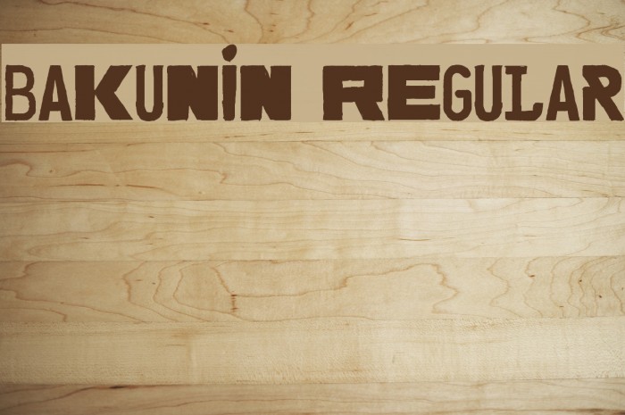 Bakunin Regular Font examples