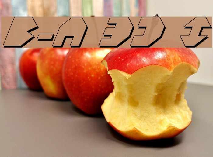 Bal-Astaral 3D Italic Font examples