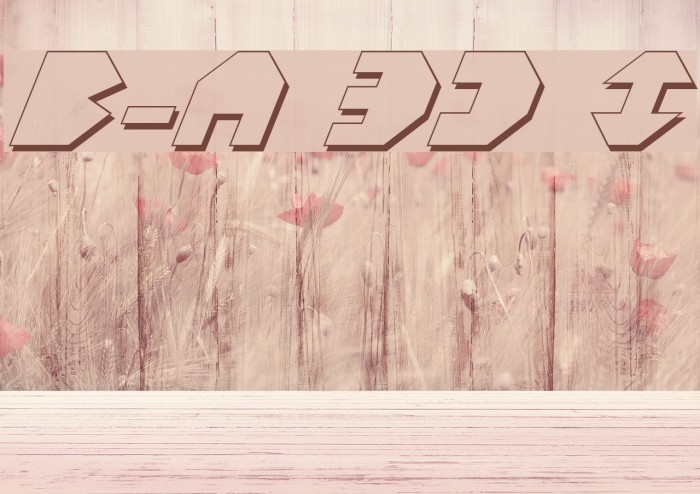Bal-Astaral 3D Italic Font examples