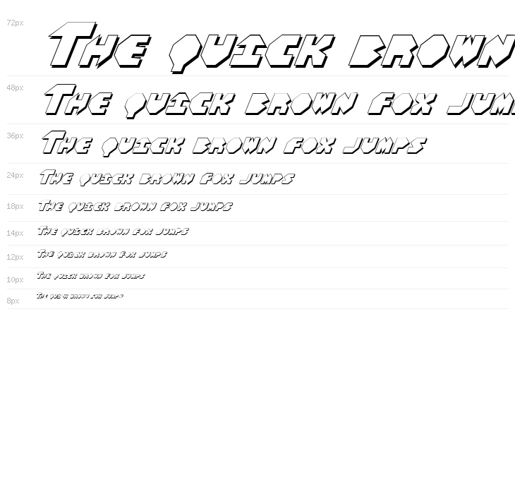 Bal-Astaral 3D Italic Waterfall