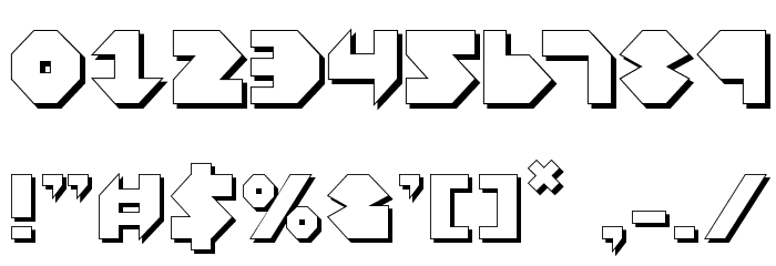 Bal-Astaral 3D Font OTHER CHARS
