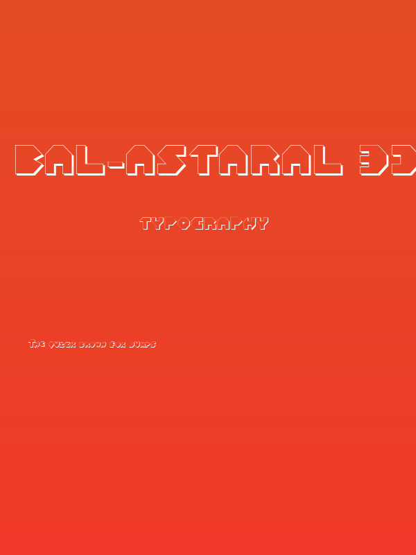 Bal-Astaral 3D Poster