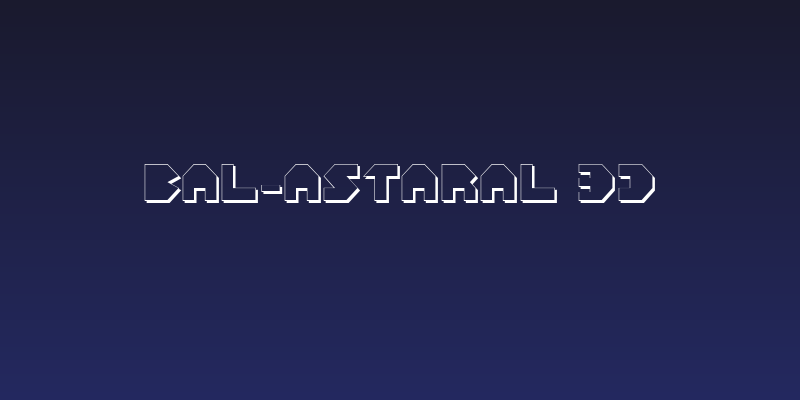 Bal-Astaral 3D Social Header