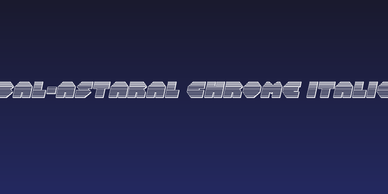 Bal-Astaral Chrome Italic Social Header