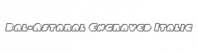 Bal-Astaral Engraved Italic  Frei Schriftart Herunterladen