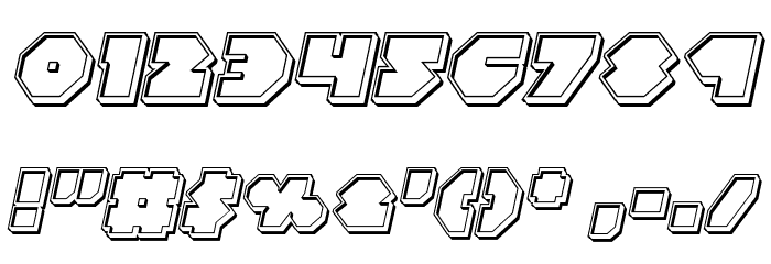 Bal-Astaral Engraved Italic Font OTHER CHARS