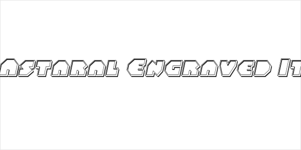 Bal-Astaral Engraved Italic Logo