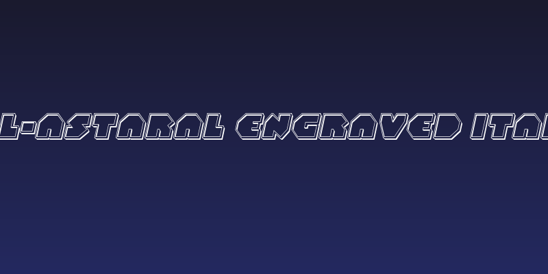 Bal-Astaral Engraved Italic Social Header