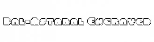 Bal-Astaral Engraved  Frei Schriftart Herunterladen