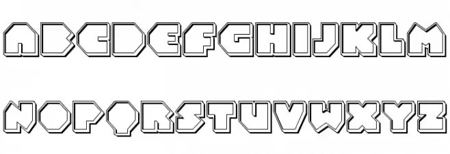 Bal-Astaral Engraved Font UPPERCASE