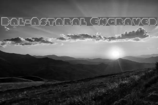 Bal-Astaral Engraved Font examples