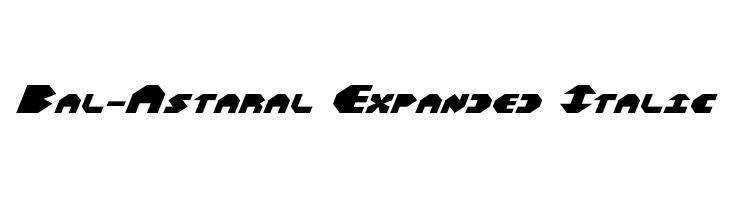 Bal-Astaral Expanded Italic  Frei Schriftart Herunterladen