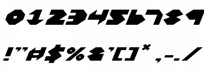 Bal-Astaral Expanded Italic Font OTHER CHARS