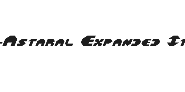 Bal-Astaral Expanded Italic Logo