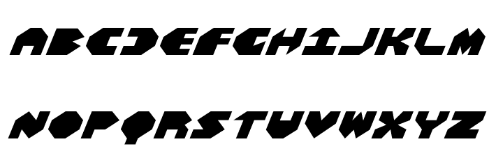 Bal-Astaral Expanded Italic Font LOWERCASE