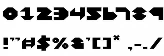 Bal-Astaral Expanded Font OTHER CHARS