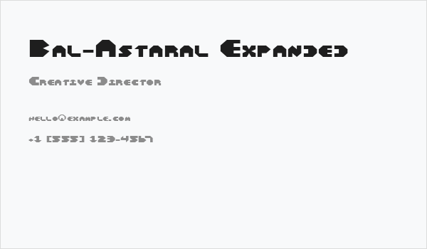 Bal-Astaral Expanded Business Card