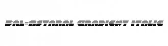 Bal-Astaral Gradient Italic  Frei Schriftart Herunterladen