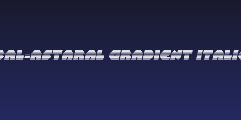 Bal-Astaral Gradient Italic Social Header