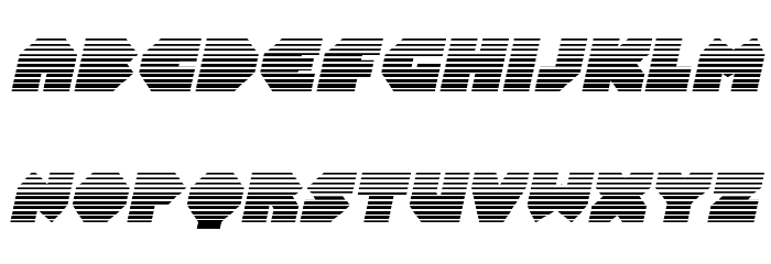 Bal-Astaral Gradient Italic Font LOWERCASE