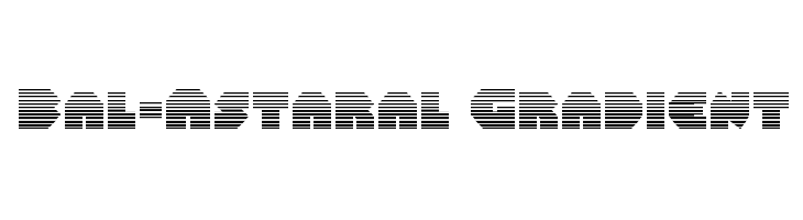 Bal-Astaral Gradient Font