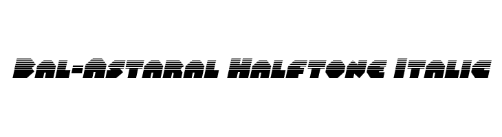 Bal-Astaral Halftone Italic  لخطوط تنزيل