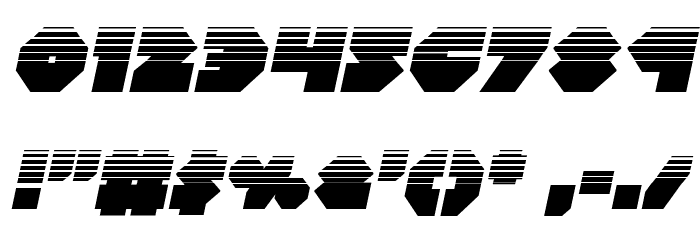 Bal-Astaral Halftone Italic Font OTHER CHARS