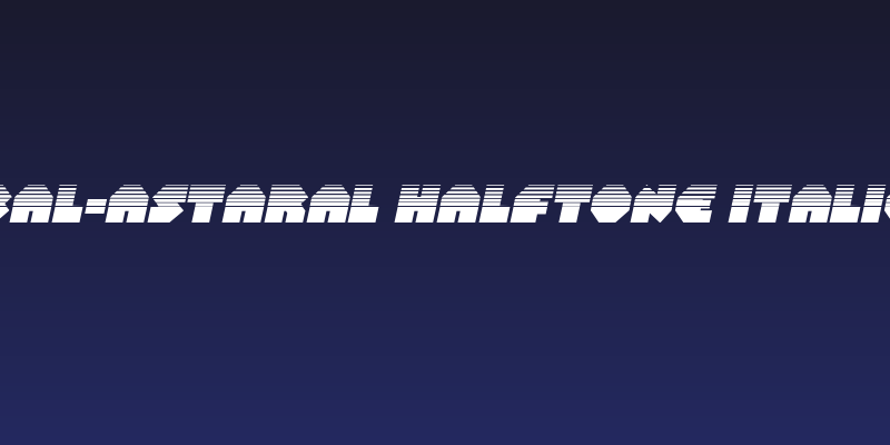 Bal-Astaral Halftone Italic Social Header