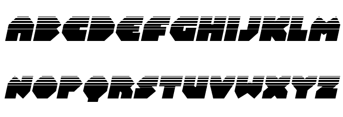 Bal-Astaral Halftone Italic Font LOWERCASE