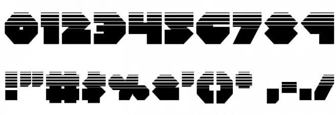 Bal-Astaral Halftone Font OTHER CHARS