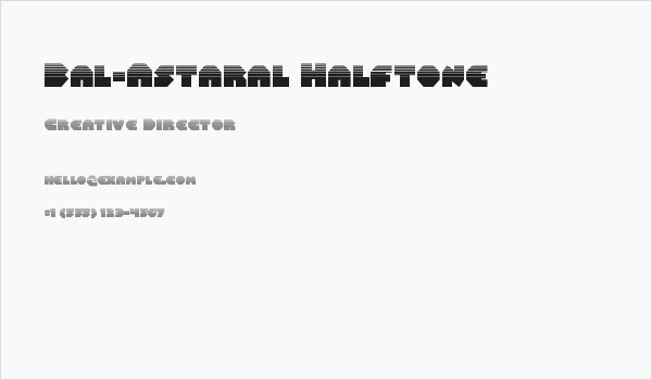 Bal-Astaral Halftone Business Card