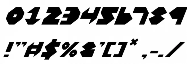 Bal-Astaral Italic Шрифта ДРУГИЕ символов