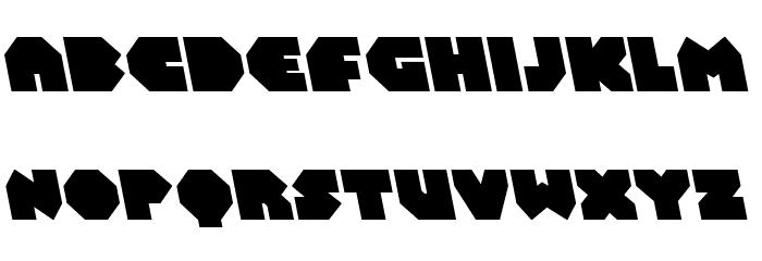 Bal-Astaral Leftalic Font LOWERCASE