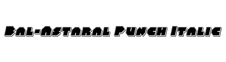 Bal-Astaral Punch Italic  les polices de caractères gratuit tlcharger