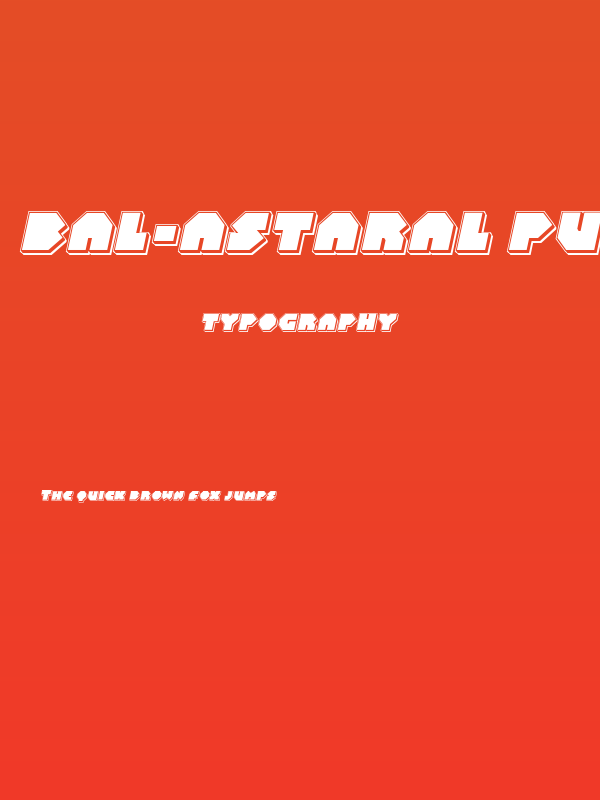 Bal-Astaral Punch Italic Poster