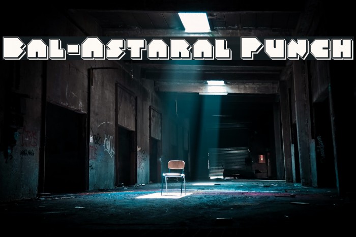 Bal-Astaral Punch Font examples