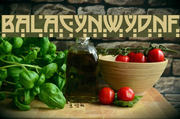 BalaCynwydNF Font examples