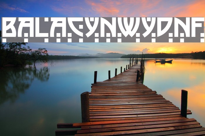 BalaCynwydNF Font examples