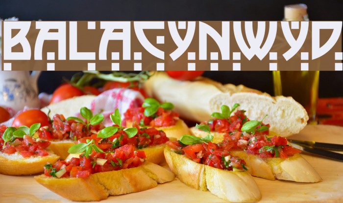 BalaCynwyd Font examples