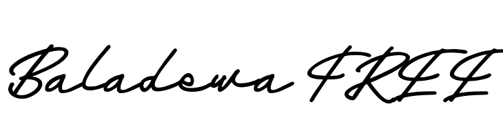 Baladewa FREE  Frei Schriftart Herunterladen