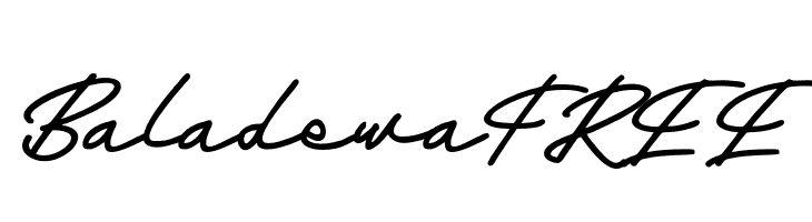 BaladewaFREE  フリーフォントのダウンロード
