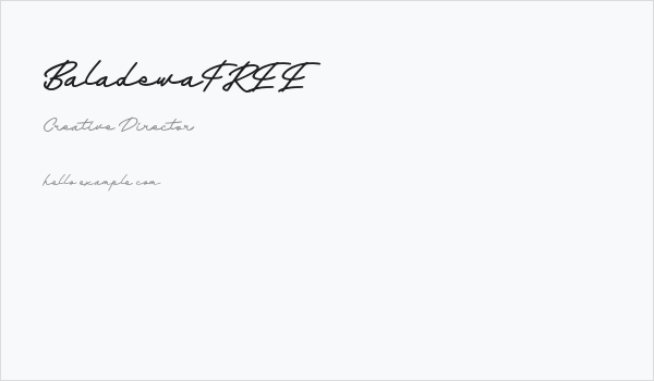 BaladewaFREE Business Card